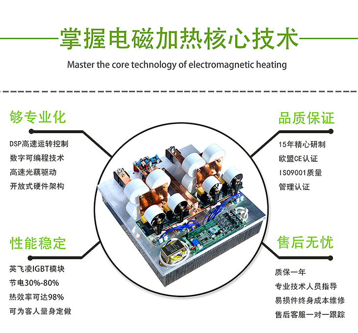 100KW電磁加熱器控制板核心技術